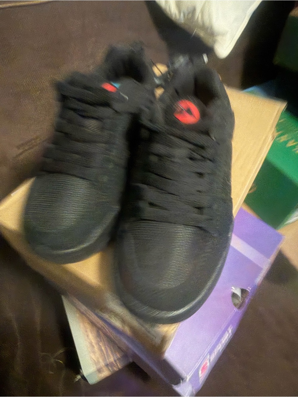 Kids black Air Walks  1